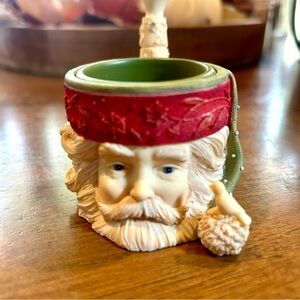 Enesco Festive Santa Tealight Holder Vintage